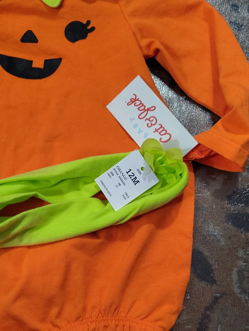 Nwt 12m Pumpkin Outfit $25